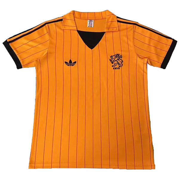 Netherlands maglia storica da casa prima maglia sportiva da calcio da uomo divisa da calcio 1974-1987